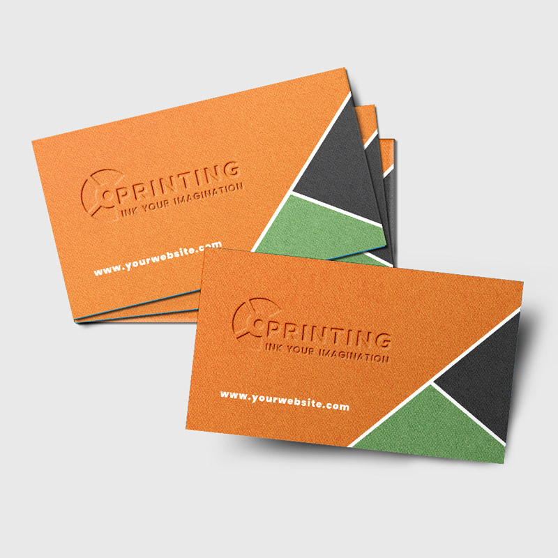Debossed Business Cards