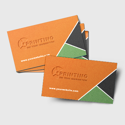 Debossed Business Cards