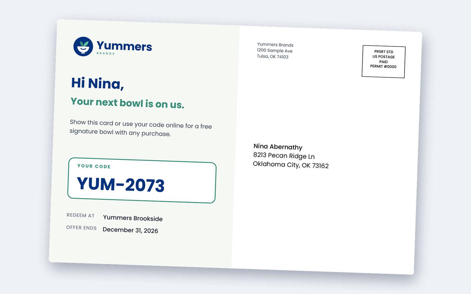 Yummers Postcards 6x9 (VDP test)
