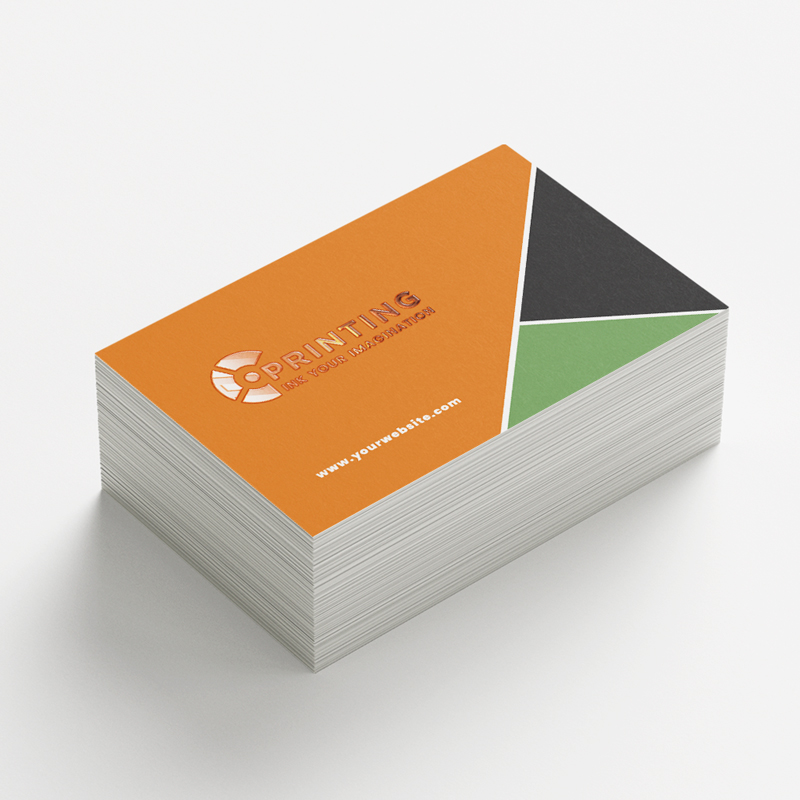 Raised Foil Copper Business Card
